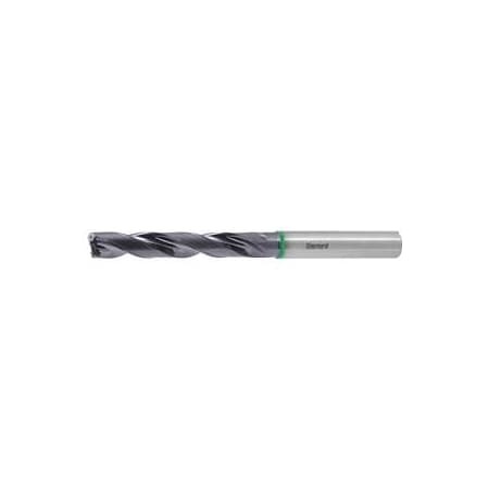 Garant Solid Carbide Drill with 180 Deg Point Angle, Plain Shank, TiAlN Coated, 10 mm 122793 10